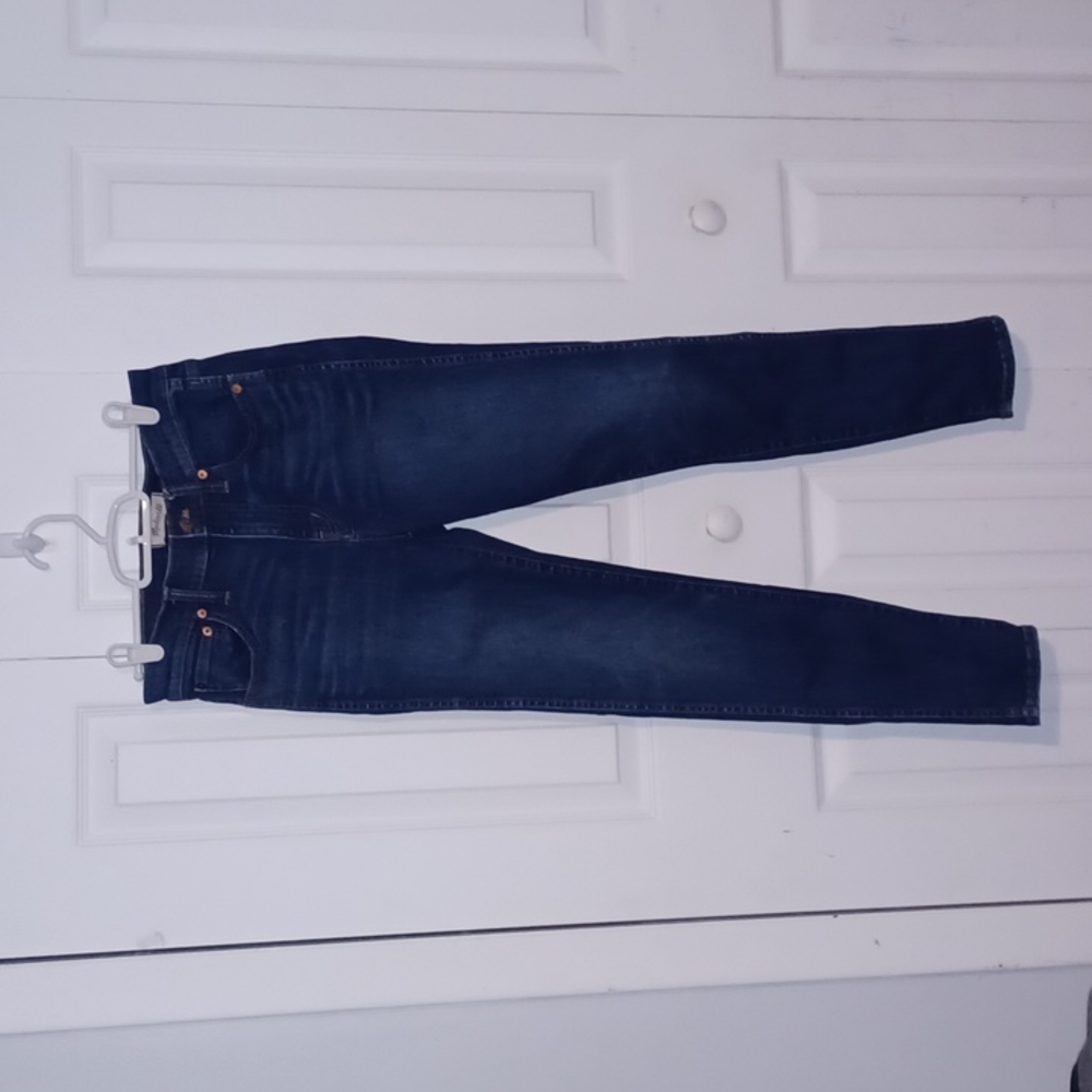 Madewell medium wash jeans 9" high-rise skinny jeans sz28